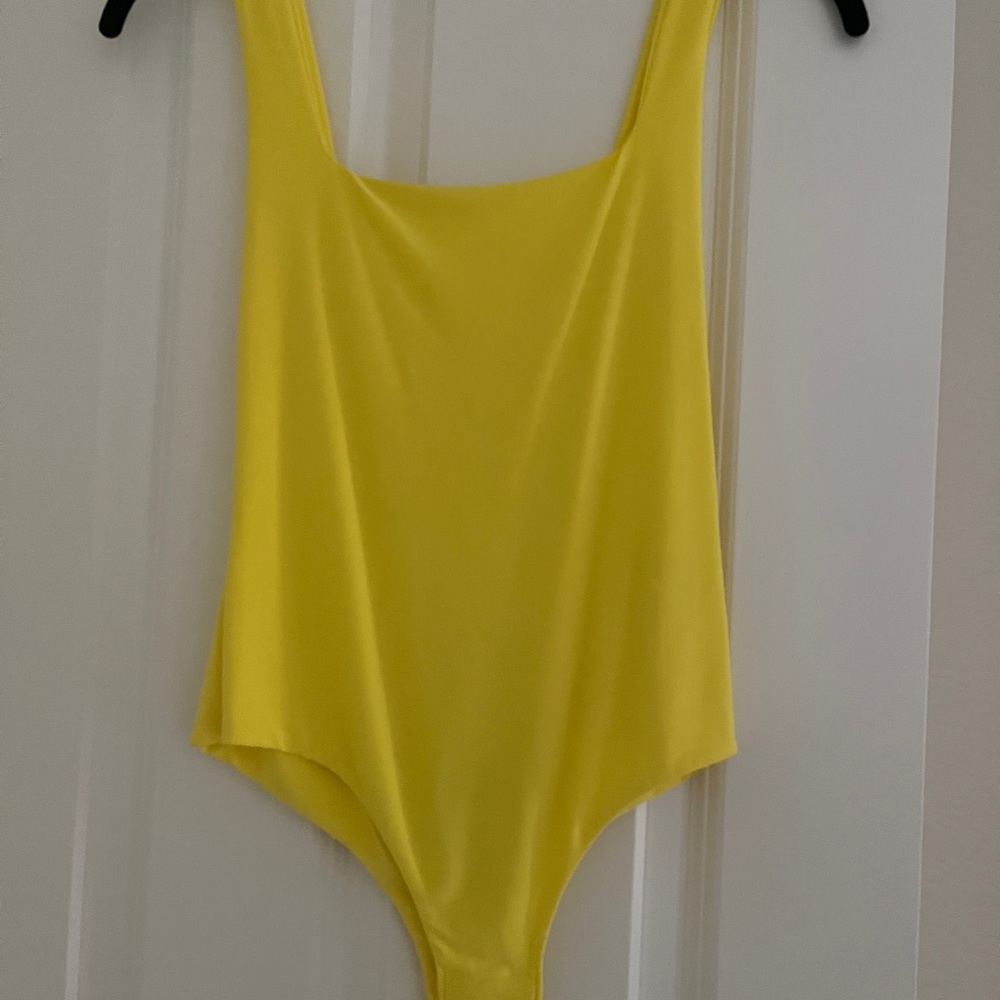 PrettyLittleThing Yellow Bodysuit